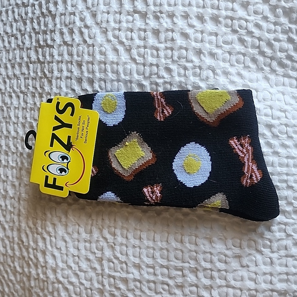 3/$20 Foozy Funny Breakfast Socks!